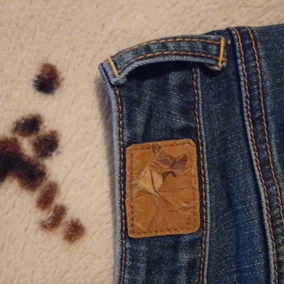 AMERICAN EAGLE JEANS, SUPER STRETCH, SIZE 6 SHORT. - Picture 5 of 8